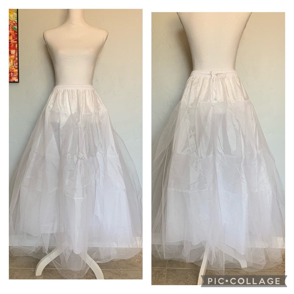 Wedding Crinoline three tiered Skirt